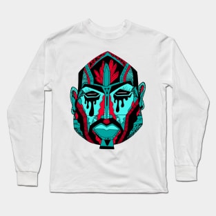 Tuqred African Mask No 9 Long Sleeve T-Shirt